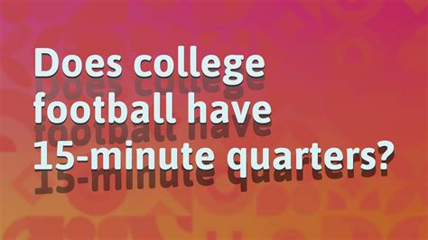 How Many Quarters Does College Football Have? And Why Do They Even Need Them?